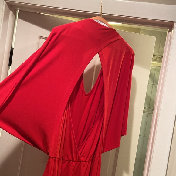 EUC GUESS Gorgeous 🥰 Red Jumpsuit - Picture 4 of 6